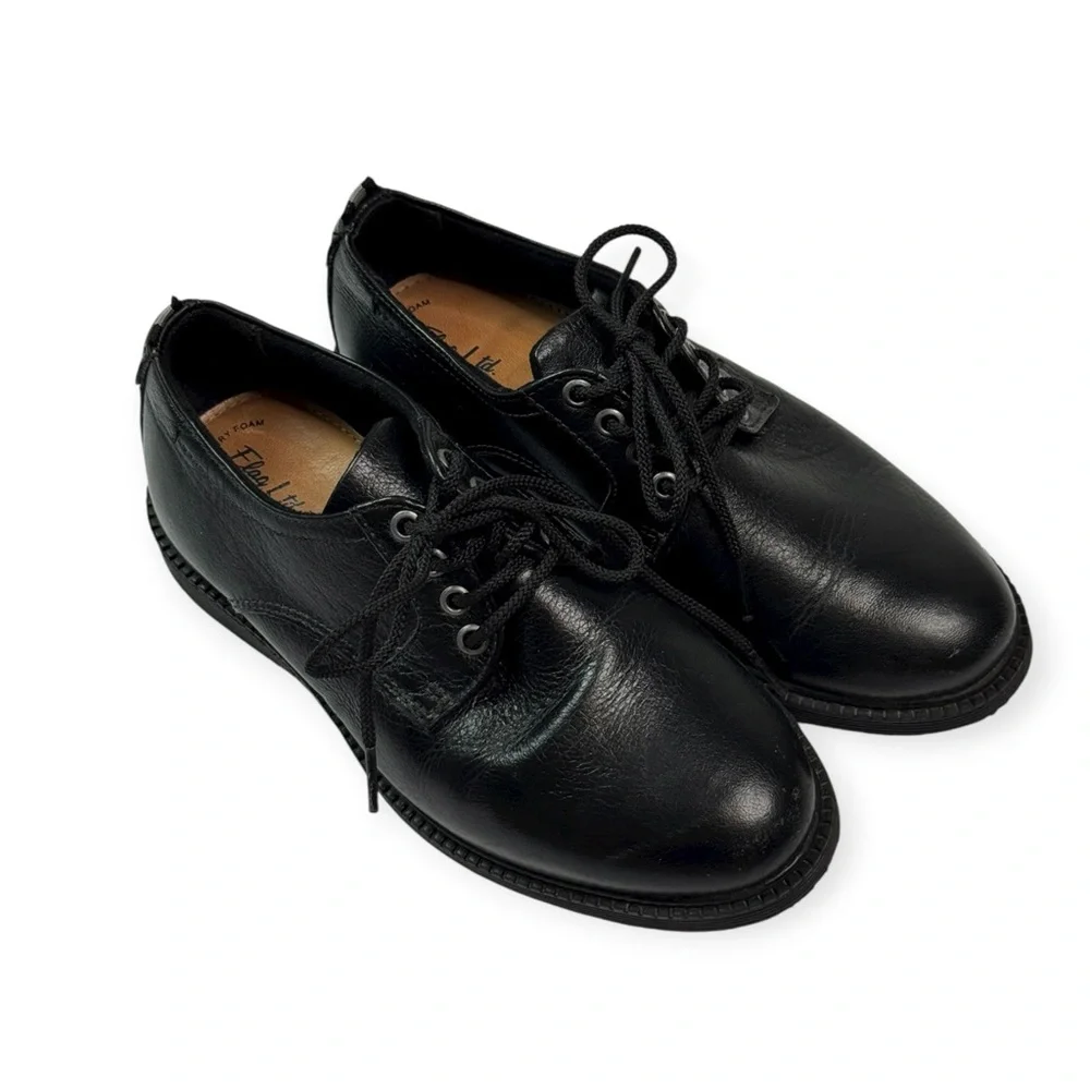 Flag LTD. Joshua‎ Leather Lace Up Oxfords in Black Size 1